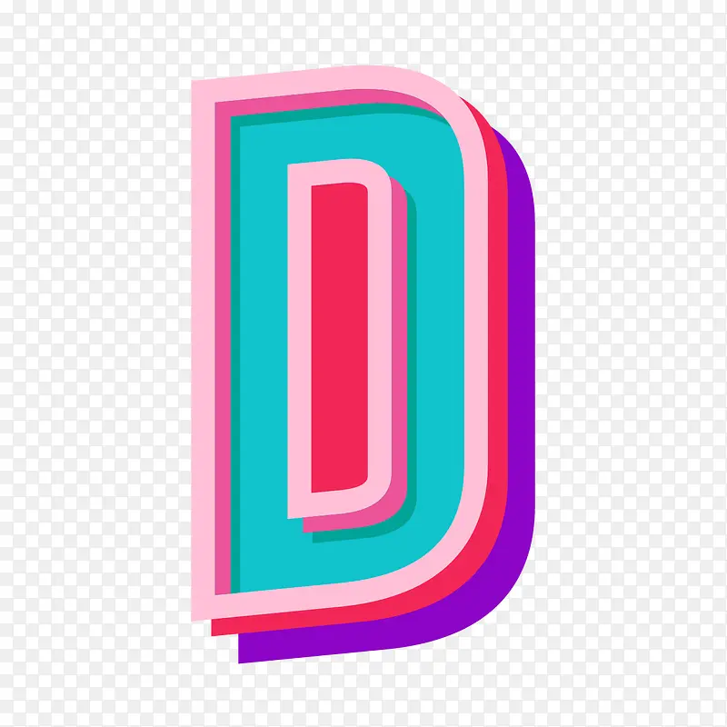卡通手绘英文字母DPNG图片素材下载_图片编号10445382-PNG素材网