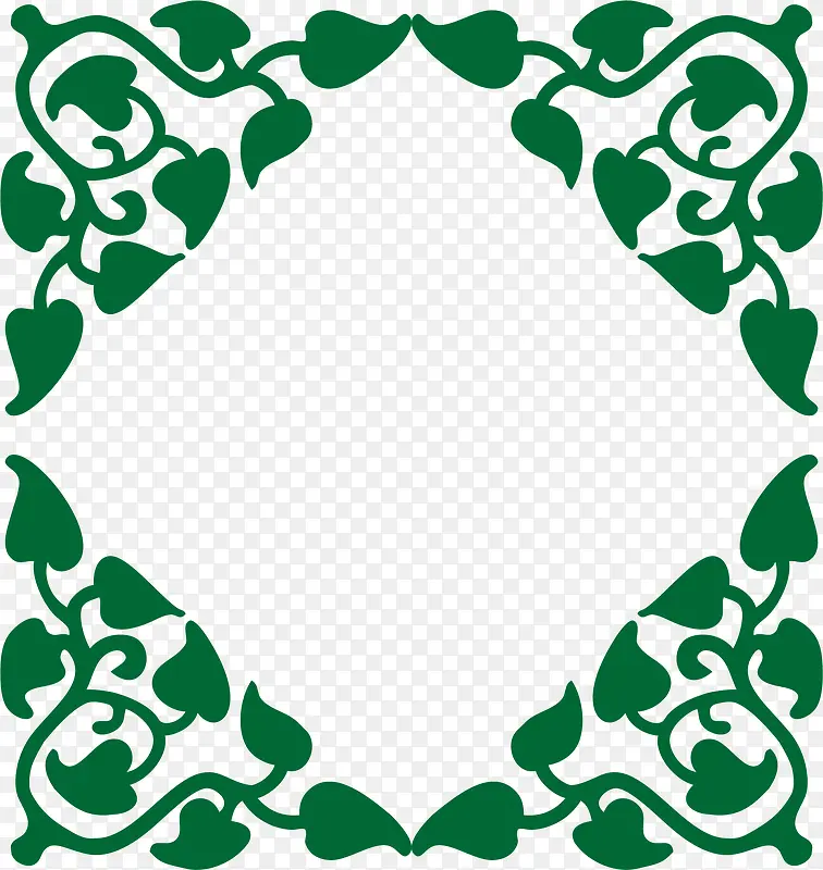 矢量绿色边框