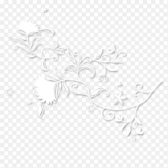 植物花边底纹