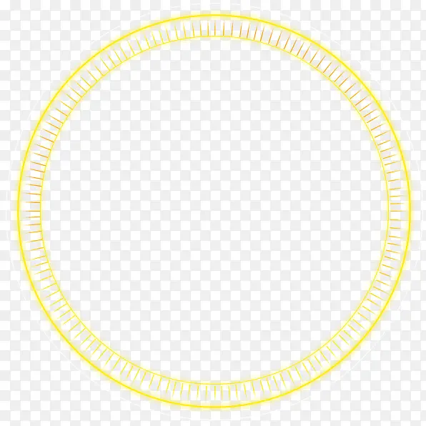 创意扁平风格黄色的圆圈