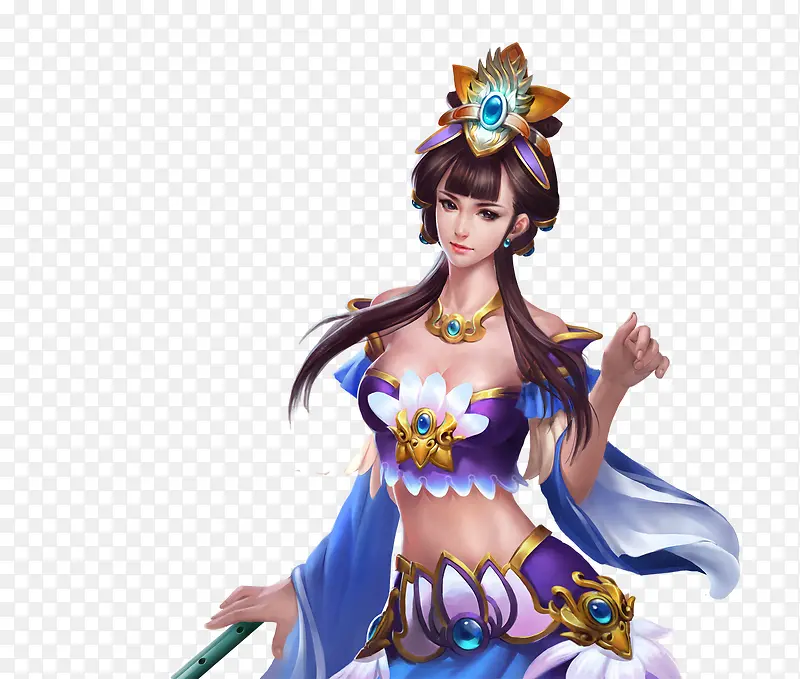 扁平风格手绘人物造型