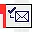 检查邮件信封消息电子邮件信红色