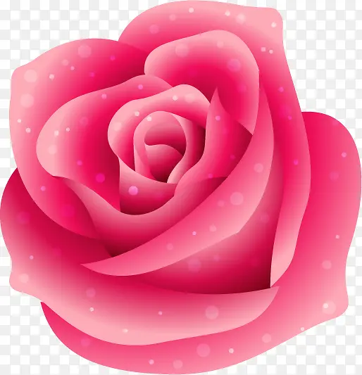 粉色卡通可爱玫瑰