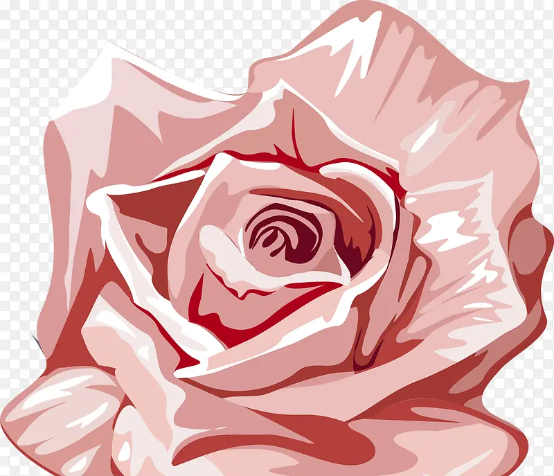 粉色艺术分层玫瑰