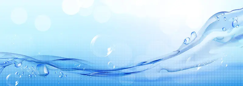 水珠梦幻泡泡背景banner