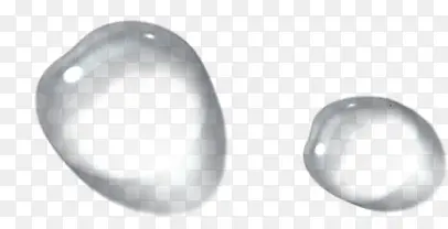 圆形透明水润水滴