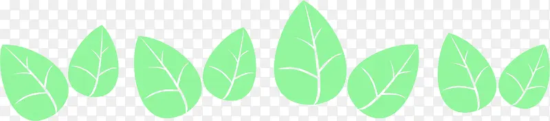 绿色卡通设计树叶创意