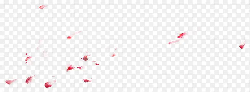 小红花瓣漂浮