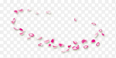 粉红花瓣环漂浮