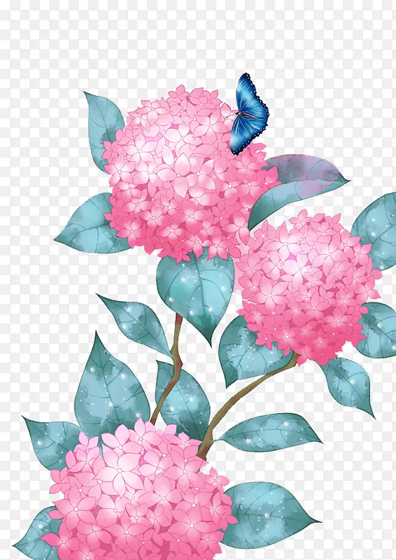 创意高清手绘风格红色的花瓣
