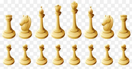 手绘国际象棋棋子