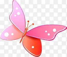 粉色水彩淡雅蝴蝶设计