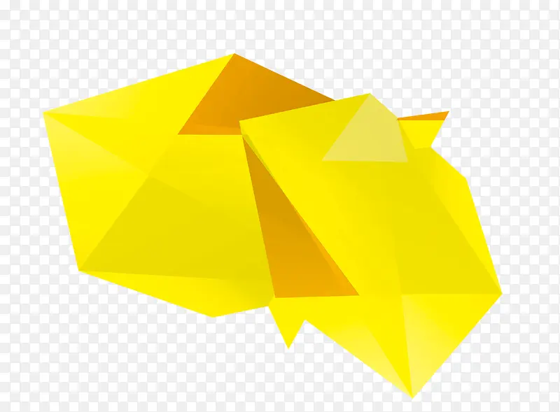 黄色几何扁平