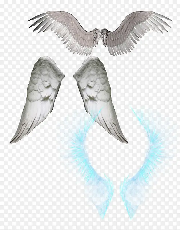 三种天使翅膀素材
