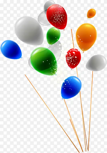 五颜六色的气球效果