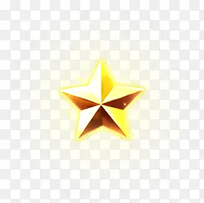 金色立体星星图标