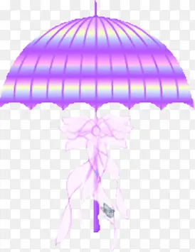 紫色渐变雨伞效果设计