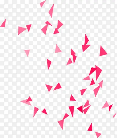 粉色三角形碎片
