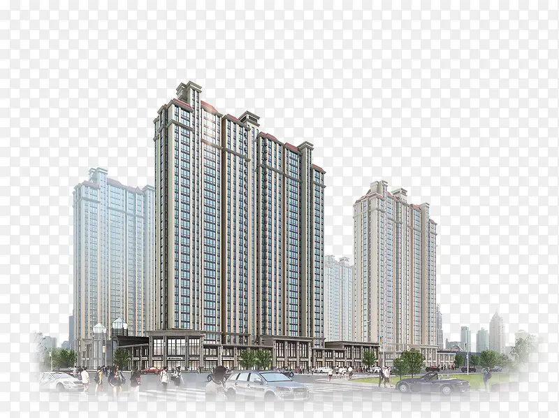 大气地产楼盘装饰图案PNG图片素材下载_图片编号10474813-PNG素材网