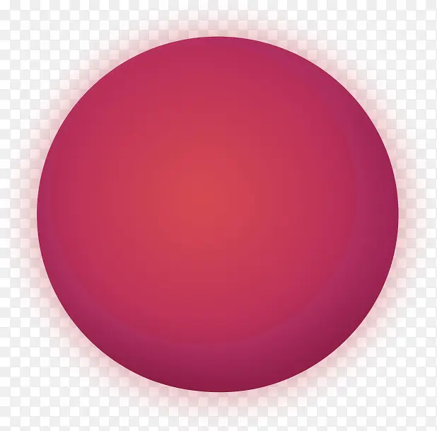 红色简约圆圈效果元素