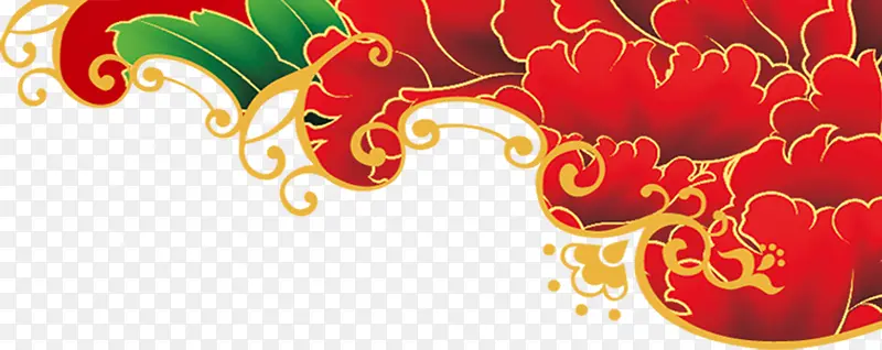 红色大气古典花朵PNG图片素材下载_图片编号10475361-PNG素材网