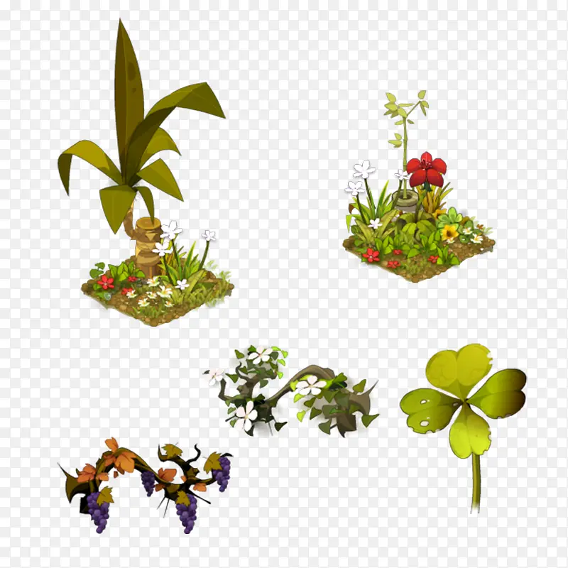 手绘卡通树木植物PNG图片素材下载_图片编号10476108-PNG素材网