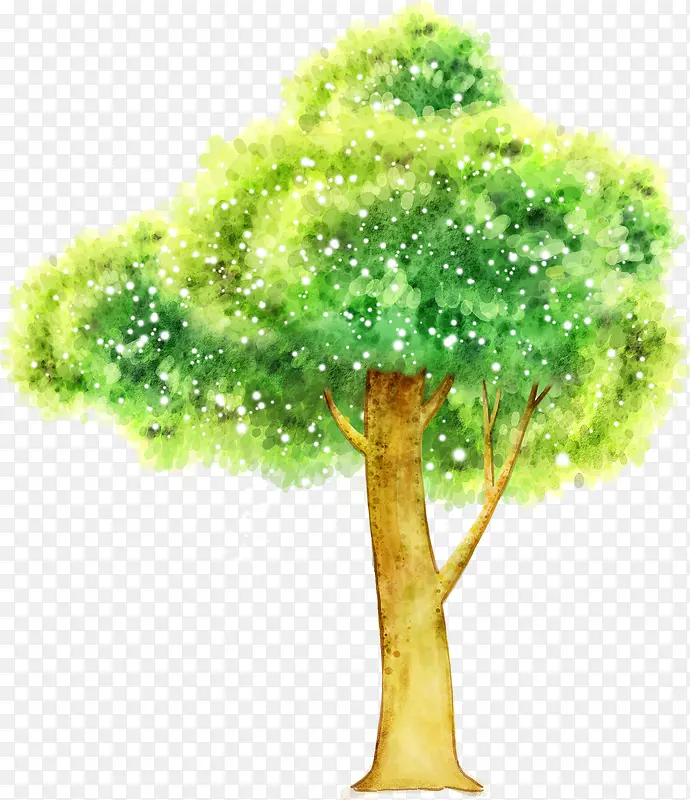 绿色大树卡通插画PNG图片素材下载_图片编号10478440-PNG素材网