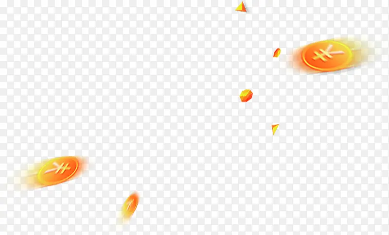 扁平手绘风格创意合成金币