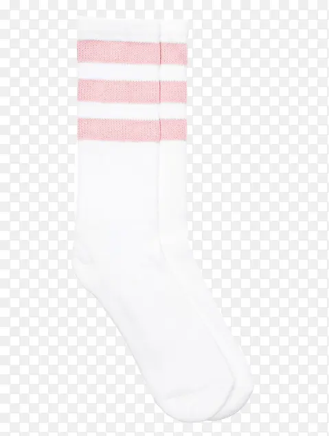 蒸汽波风格粉白色长袜