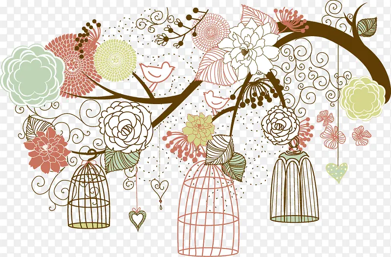 手绘风格插画