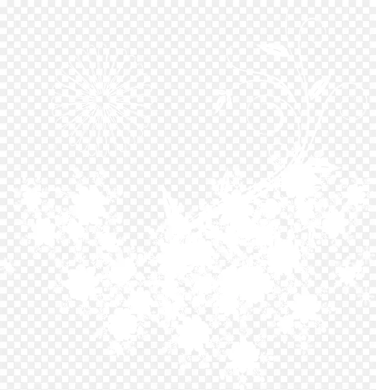 白色复古花卉纹理造型合成