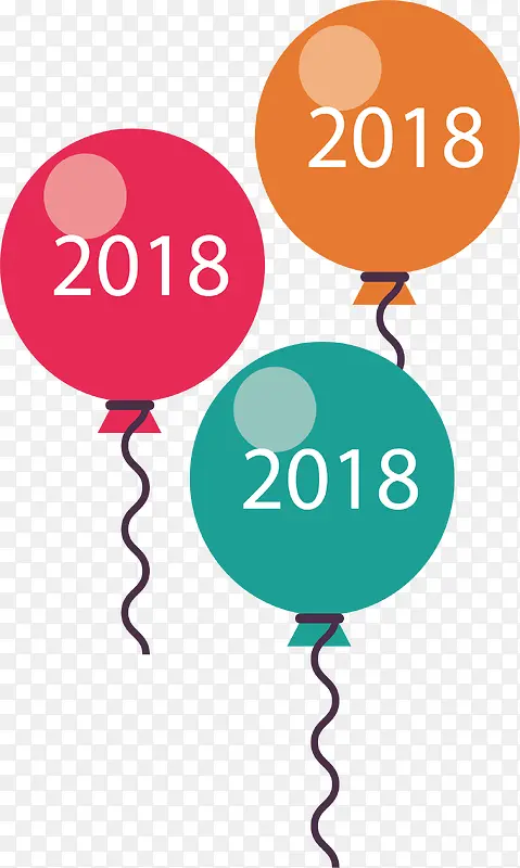 2018彩色气球束