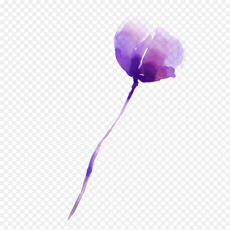水彩花