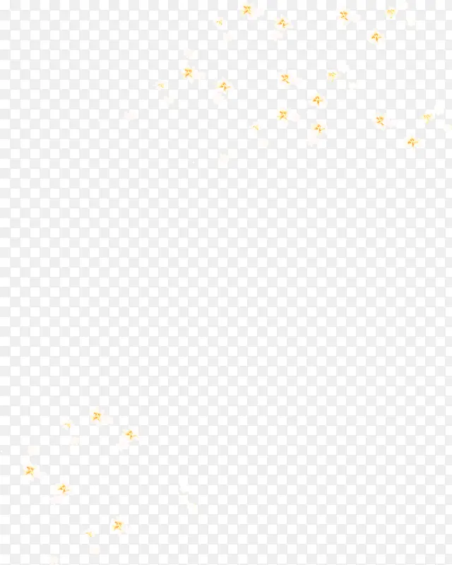 黄色高清创意白色合成花卉