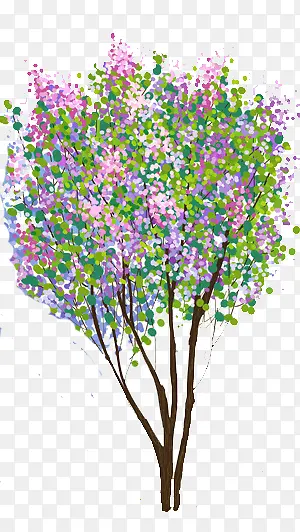紫色花朵创意植物