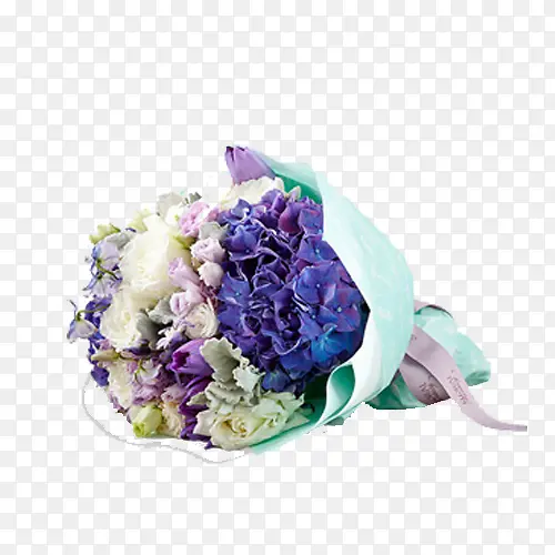 紫色鲜花捧花