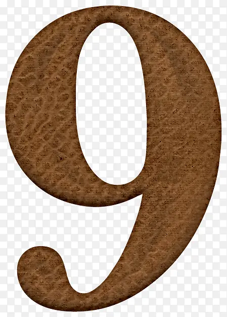 棕色数字9