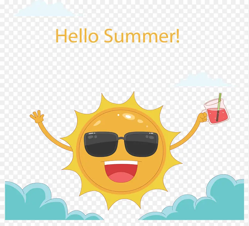 你好夏天墨镜太阳