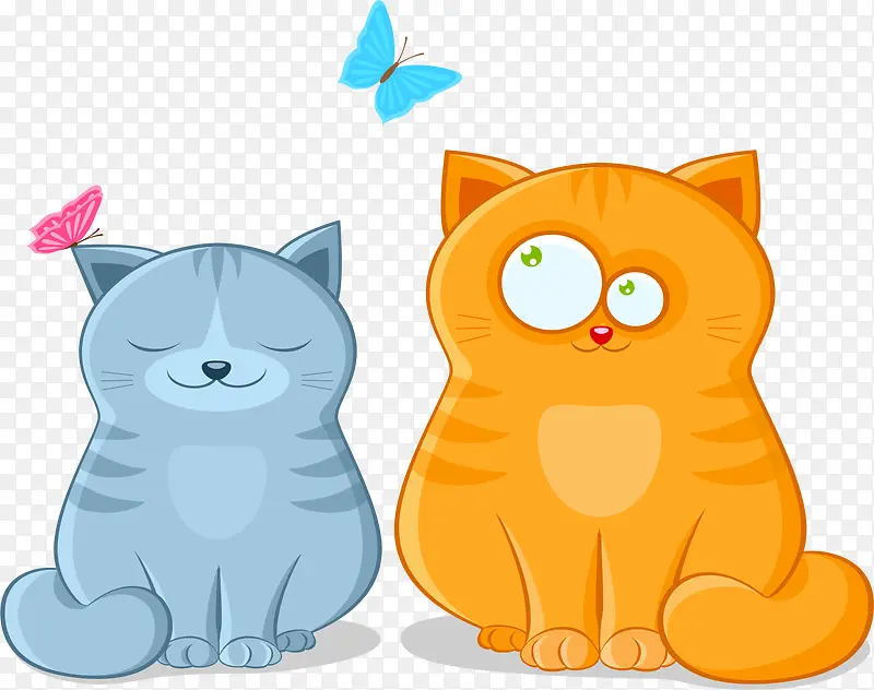 猫咪主题矢量素材