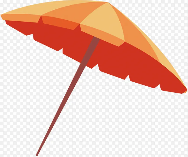 黄色卡通雨伞遮阳伞