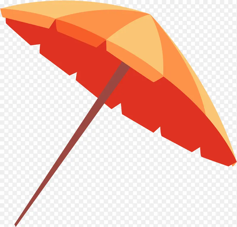 卡通海报设计雨伞遮阳伞