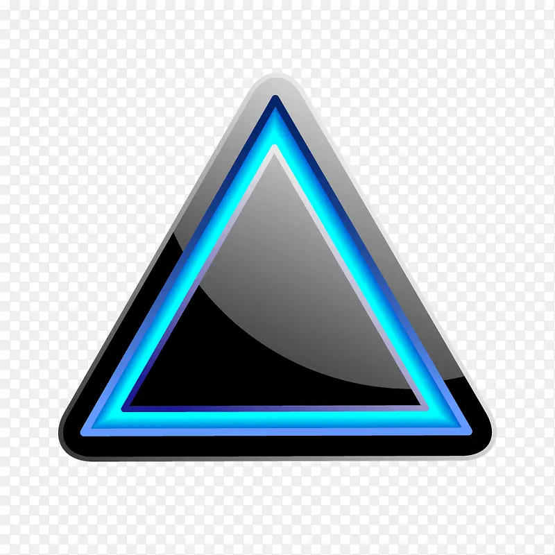 蓝色光泽三角形