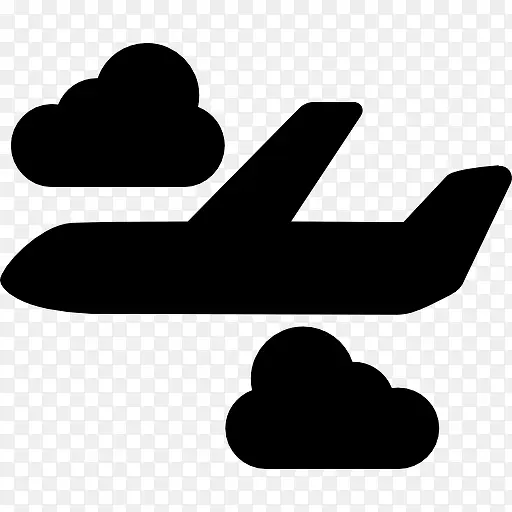 飞机云图标