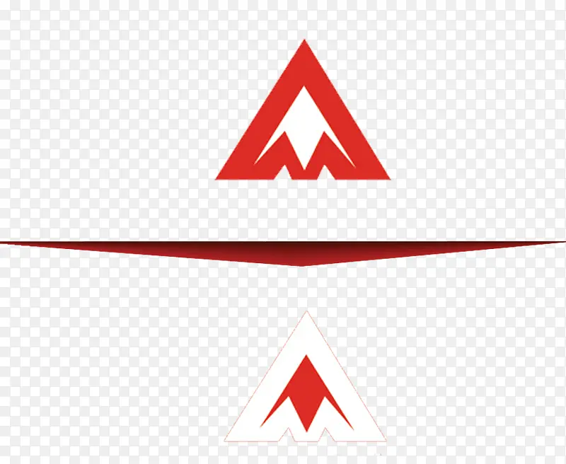 红色三角图形