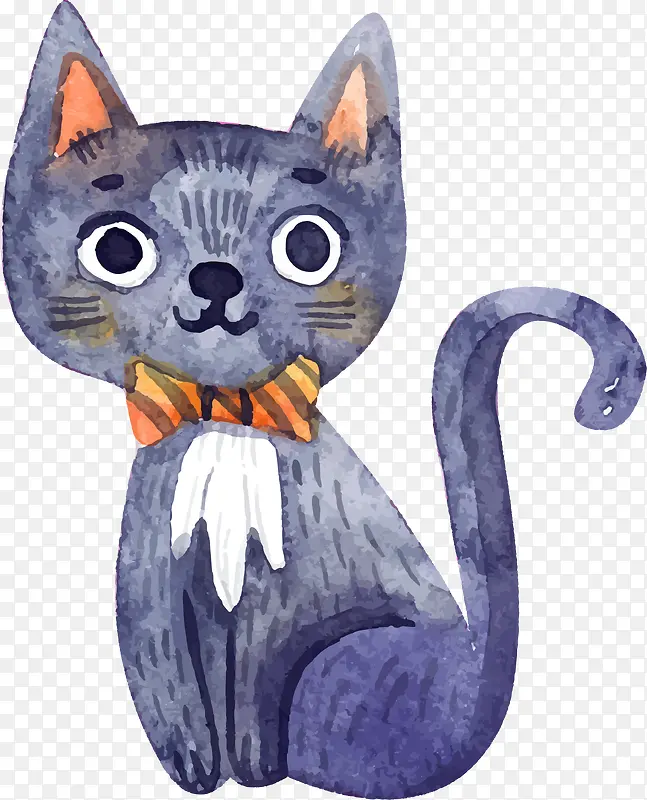 可爱灰色猫咪