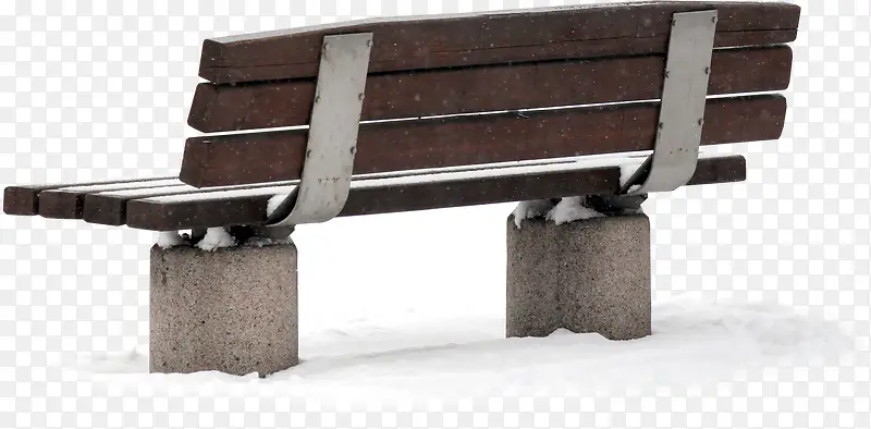 公园景观冬季凳子