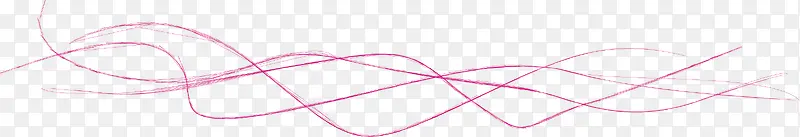 粉色线条矢量波浪边素材
