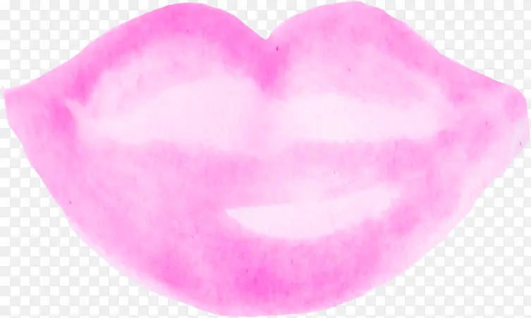 粉色嘴唇图案