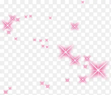 粉色星光装饰素材
