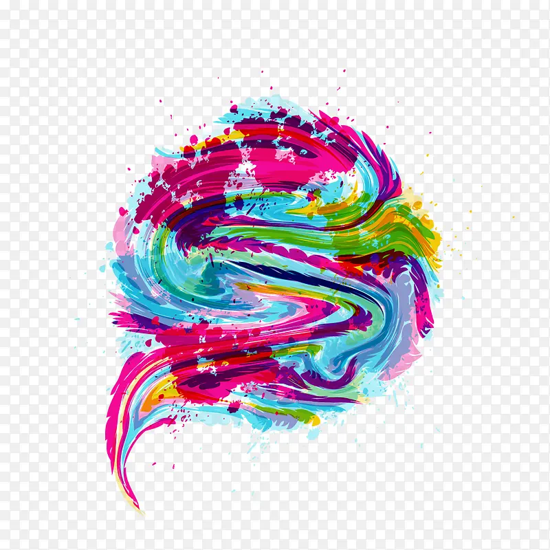 矢量彩色笔刷